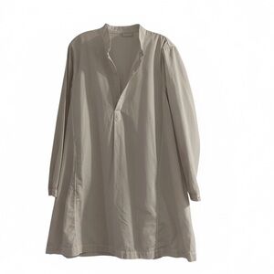 CP Shades Corduroy Tan Beige Khaki Dress Size small Pockets Mock Neck Buttons